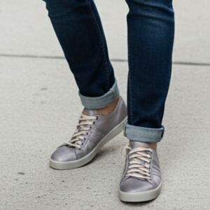 NWoB Blackstone Charcoal grey leather sneaker. Mens Size 10